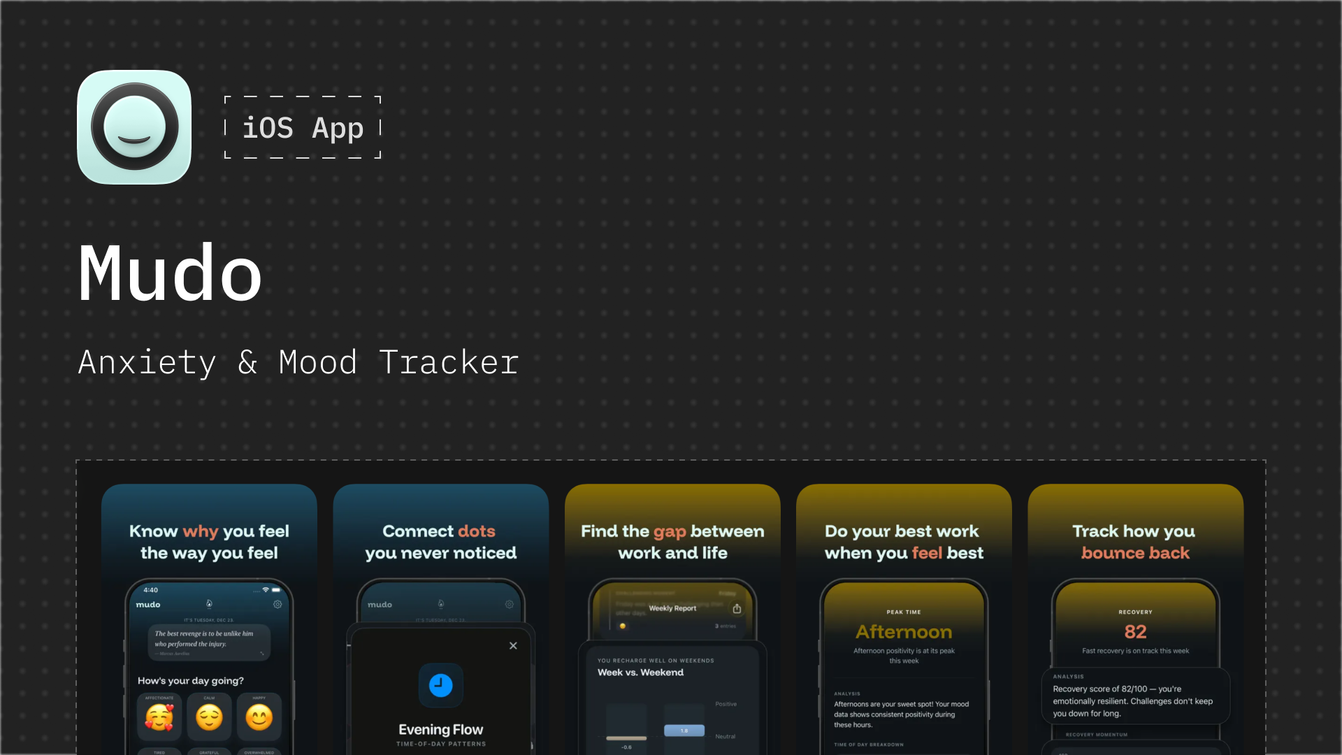 Mudo: Anxiety & Mood Tracker